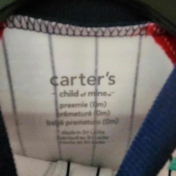 Carter's Child of Mine Baby Boy Sleep 'n Play Pajamas - Size 0m preemie - New - Picture 2 of 3